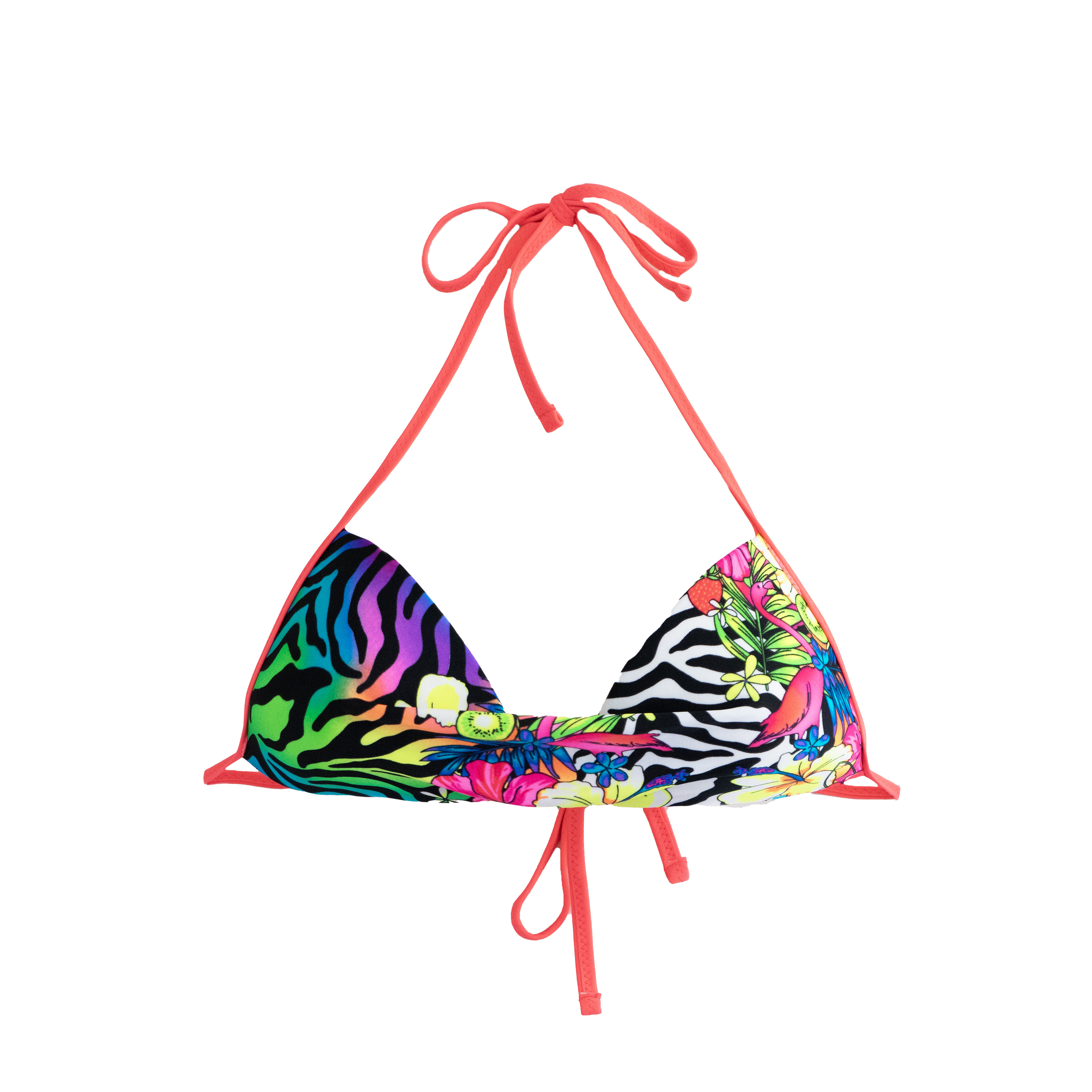 Top bikini básico estampado wild colores 5