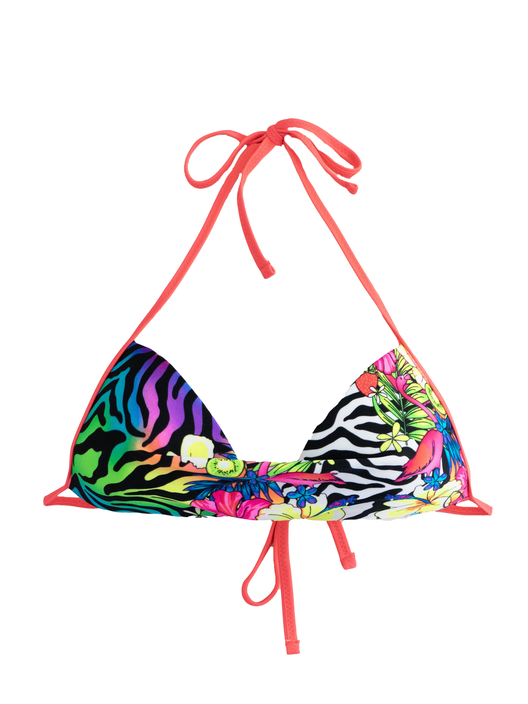Top bikini básico estampado wild colores 5