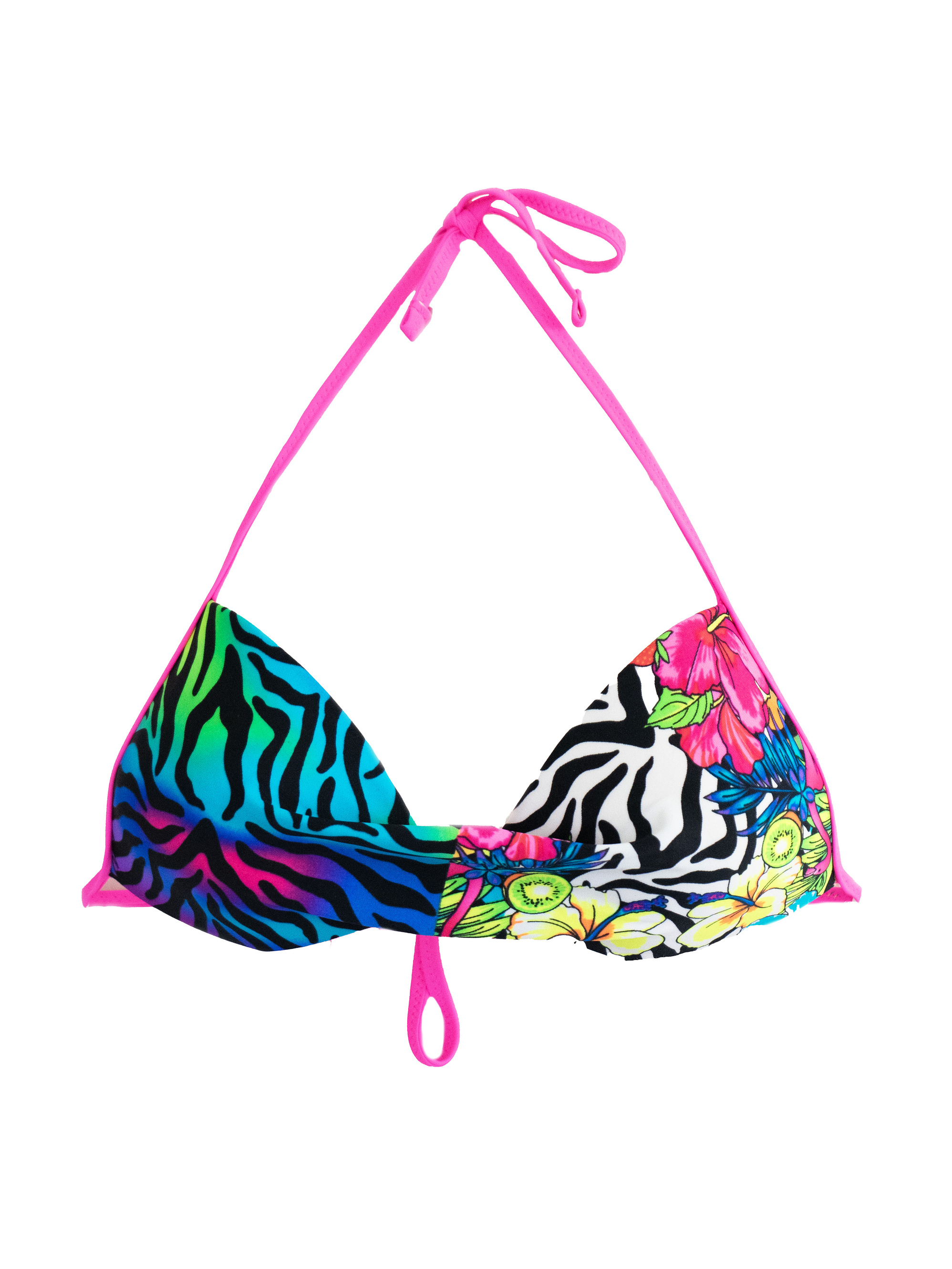 Top bikini básico estampado wild colores 6