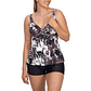 Tankini short mujer escote V estampados - Miniatura 2