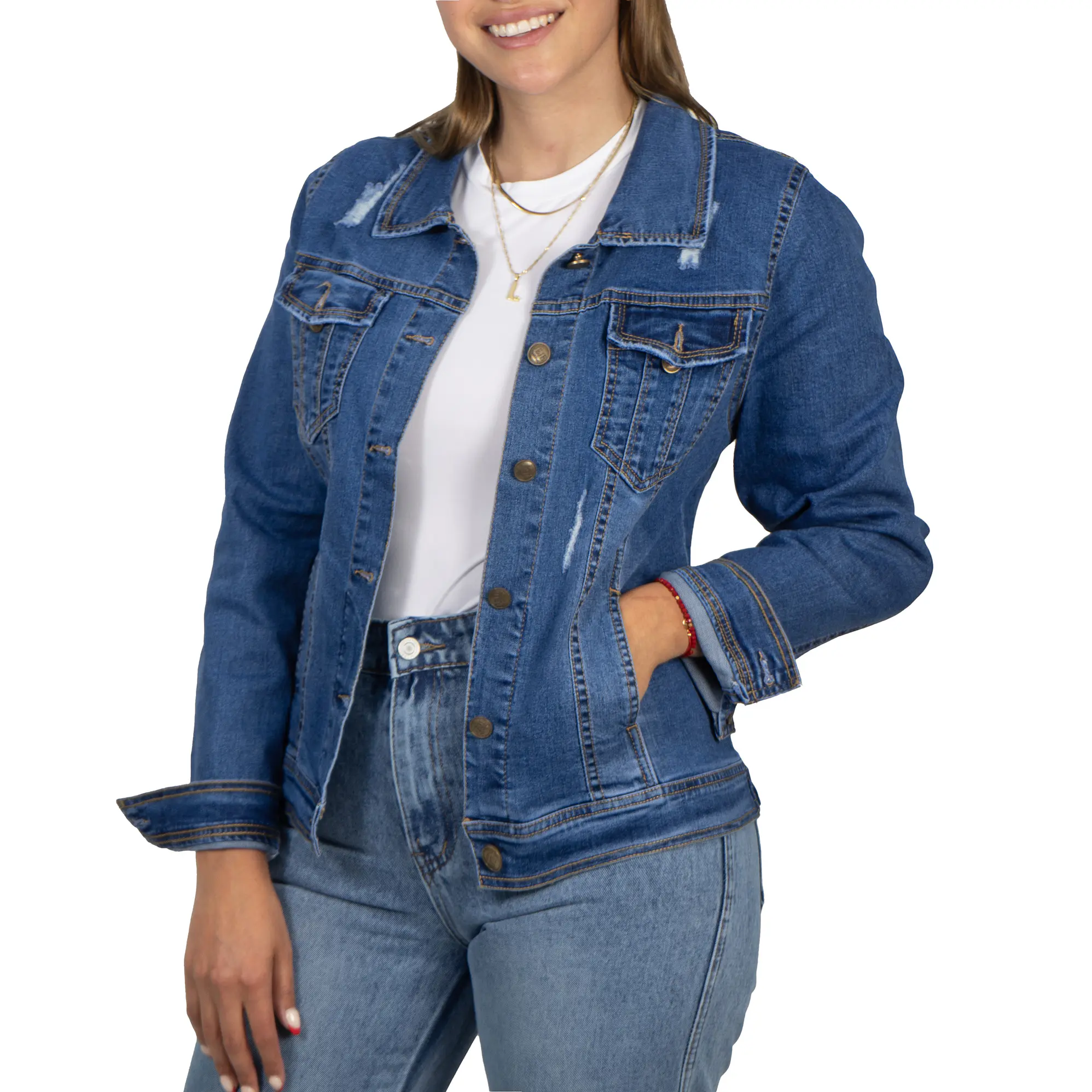 Chaqueta Mezclilla denim azul 1
