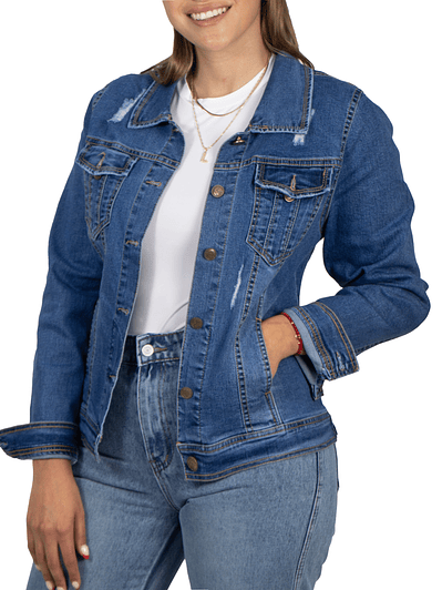Chaqueta Mezclilla denim azul