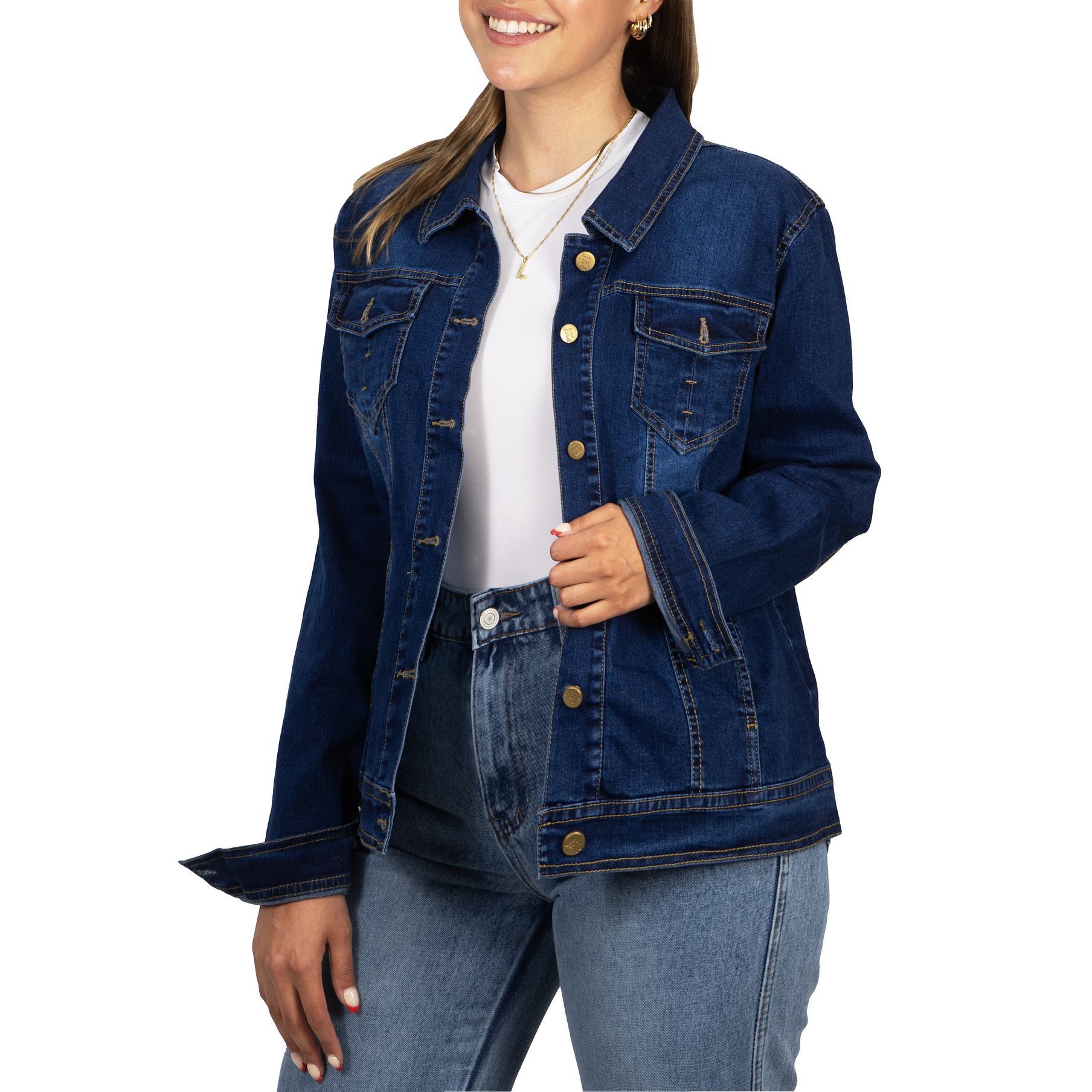Chaqueta Mezclilla Oversize denim azul  2