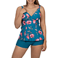 Tankini short mujer escote V estampados - Miniatura 4