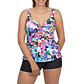 Tankini short mujer escote V estampados - Miniatura 14
