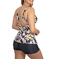 Tankini short mujer escote V estampados - Miniatura 17
