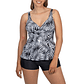 Tankini short mujer escote V estampados - Miniatura 18
