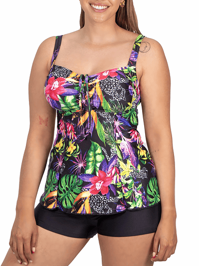 Tankini short mujer estampados colores