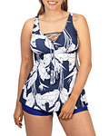 Tankini short mujer livi azul