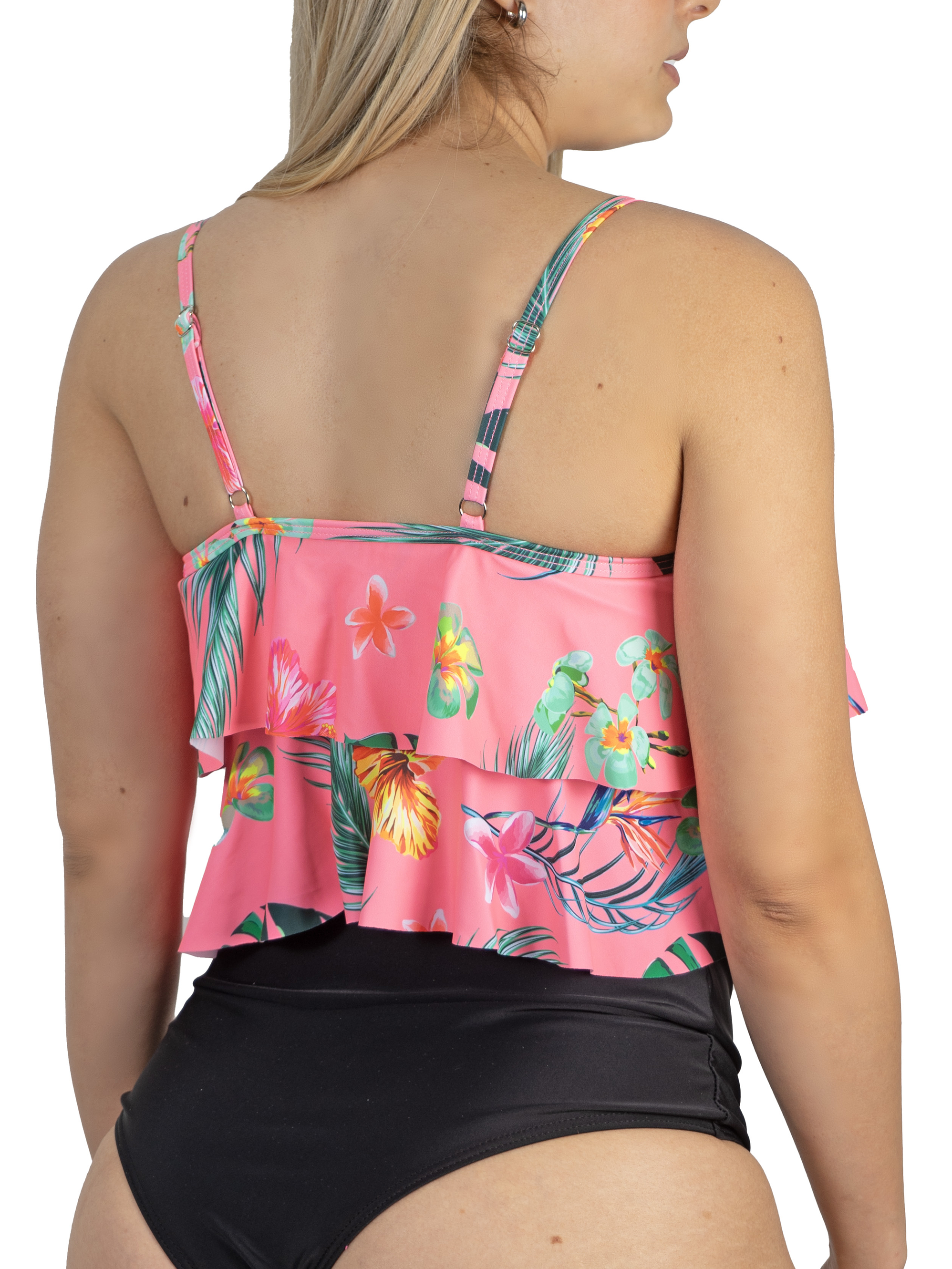 Top vuelos maori floral rosa 4