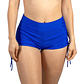 Short bikini tiro alto pretina con Straps Azul - Miniatura 1