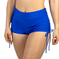 Short bikini tiro alto pretina con Straps Azul - Miniatura 2