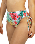 Parte de abajo bikini tropi straps tiro medio white