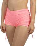 Short bikini tiro alto pretina con Straps rosa