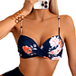 Top de bikini sostén copa colores - Miniatura 4