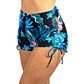 Short traje de baño high waist straps Azul floral - Miniatura 2