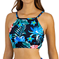 Top Halter Deportivo azul estampado - Miniatura 1
