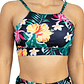 Top Halter Deportivo Negro estampado - Miniatura 1