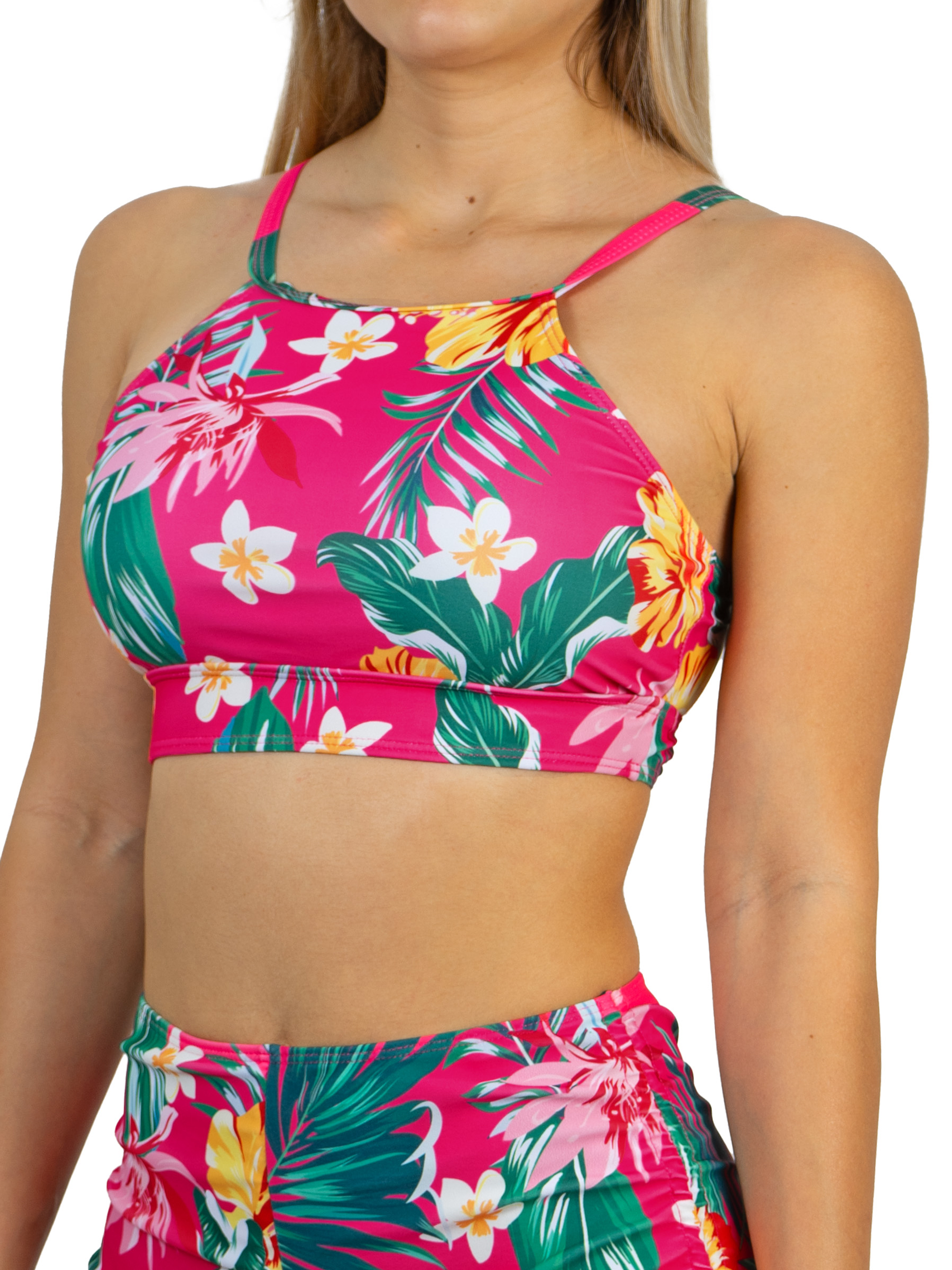 Top Halter Deportivo pink 2