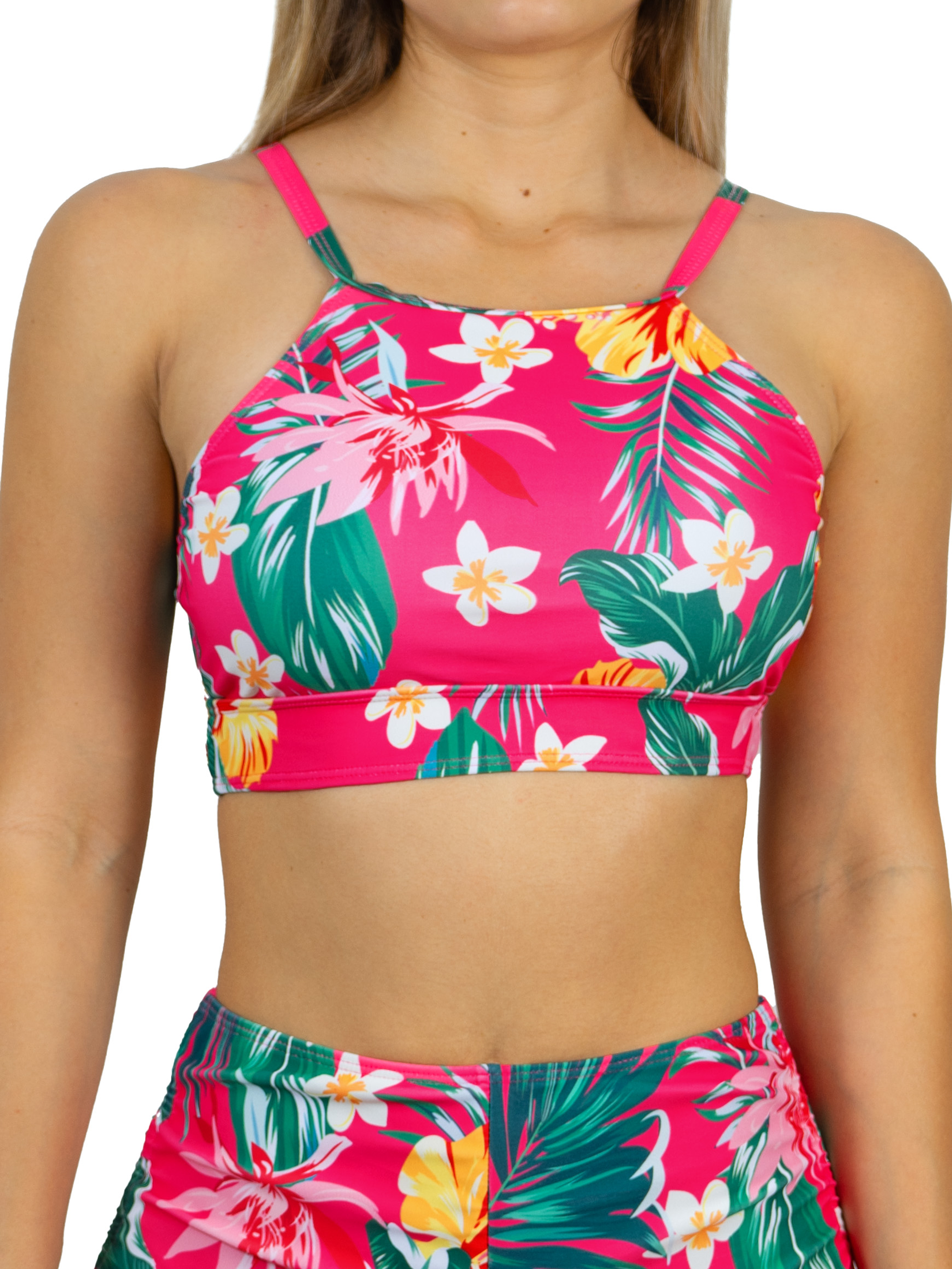 Top Halter Deportivo pink 1