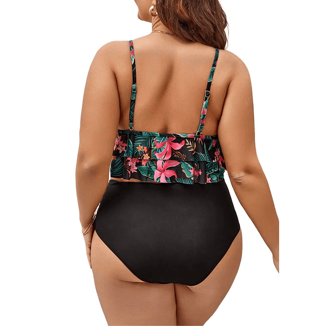 Bikini tiro alto Maori Flores