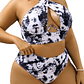 Bikini tiro alto tie dye black - Miniatura 2
