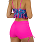 Bikini tiro alto short Camil Rosa - Miniatura 2