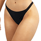 Parte de abajo bikini tanga colaless negro  - Miniatura 1