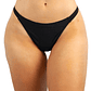 Parte de abajo bikini tanga colaless negro  - Miniatura 2