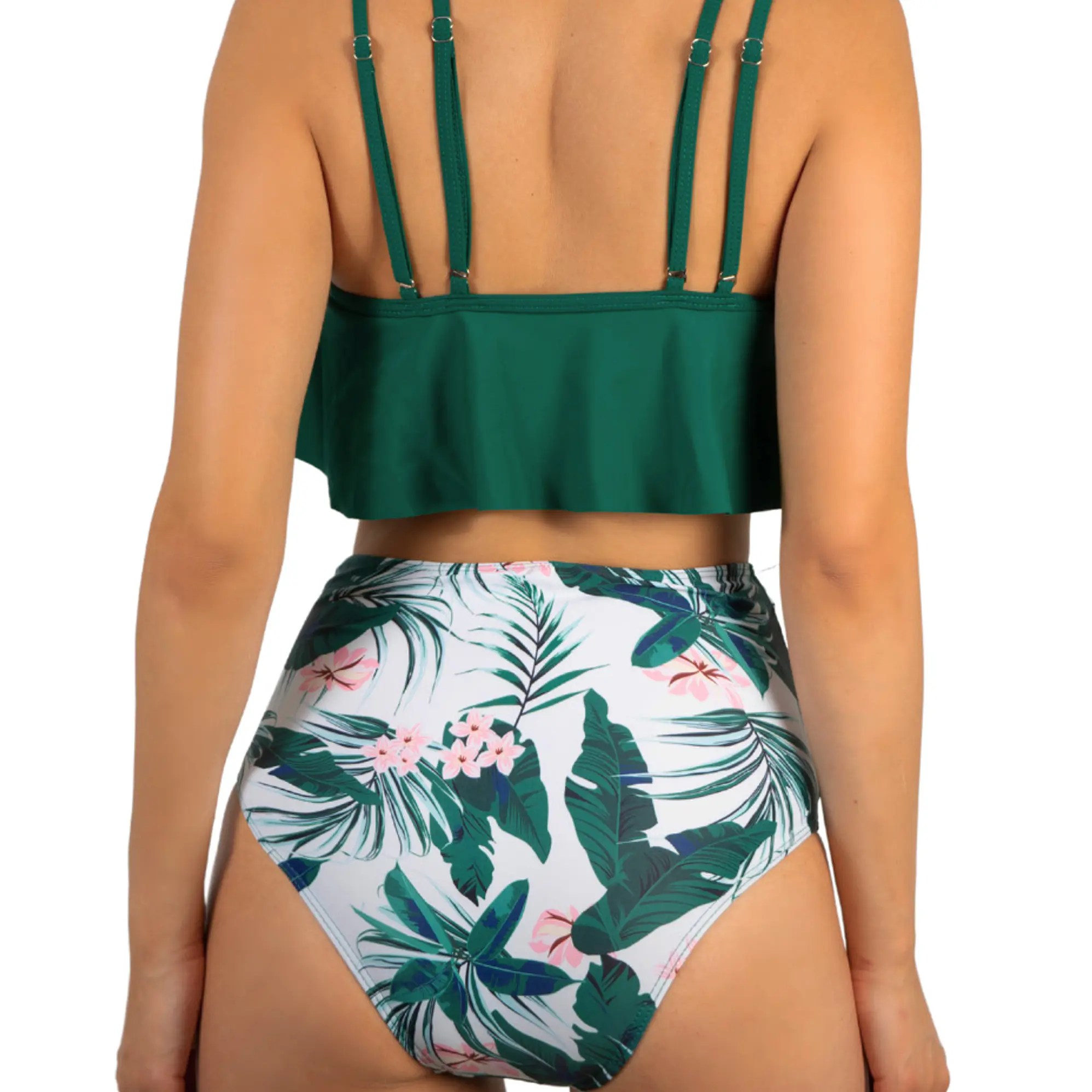 Bikini tiro alto mujer top en punta Val Verde 2