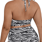Bikini tiro alto Zebra print - Miniatura 2