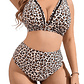 Bikini tiro alto animal print ao nang - Miniatura 2