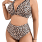 Bikini tiro alto animal print ao nang - Miniatura 1