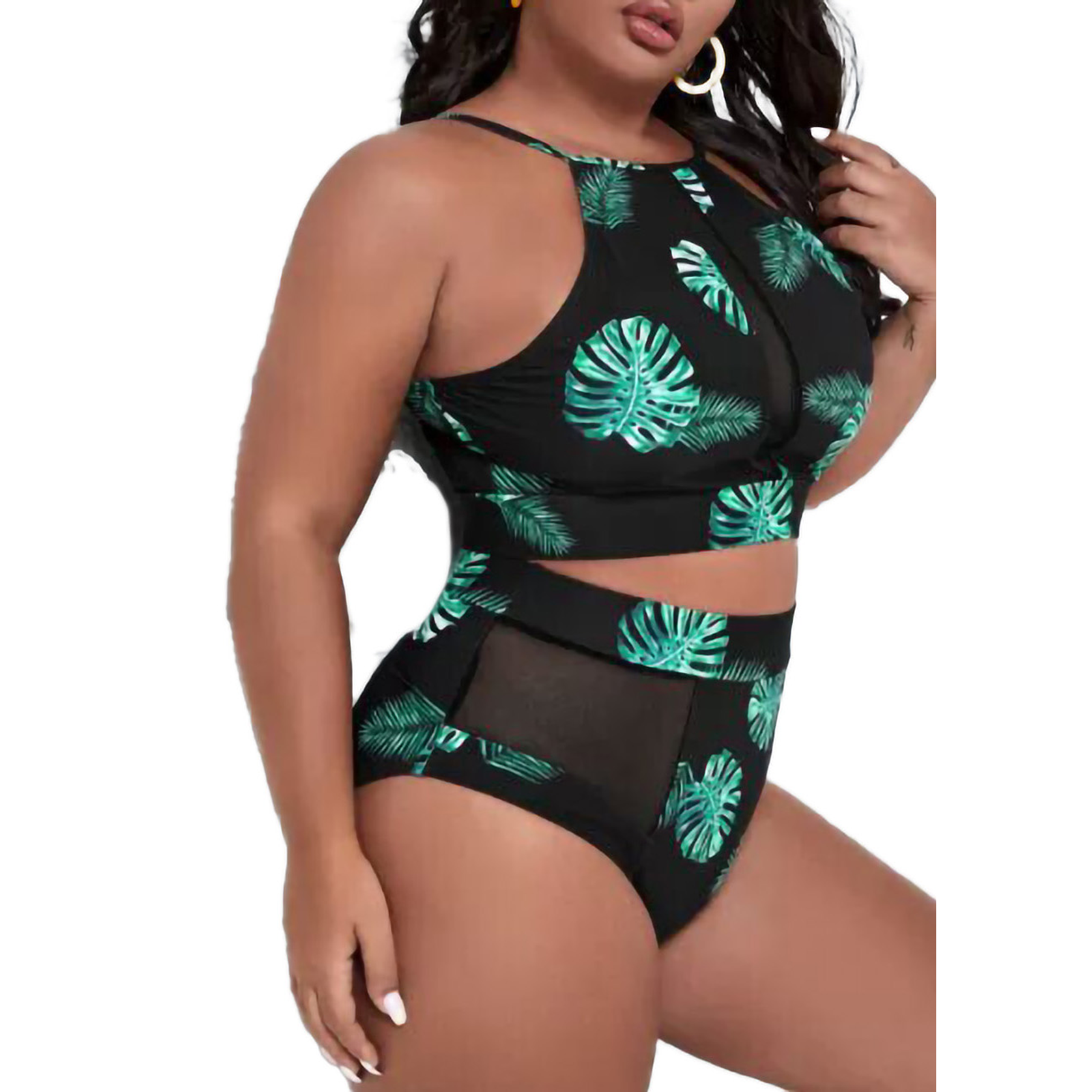 Bikini tiro alto cala hojas 2