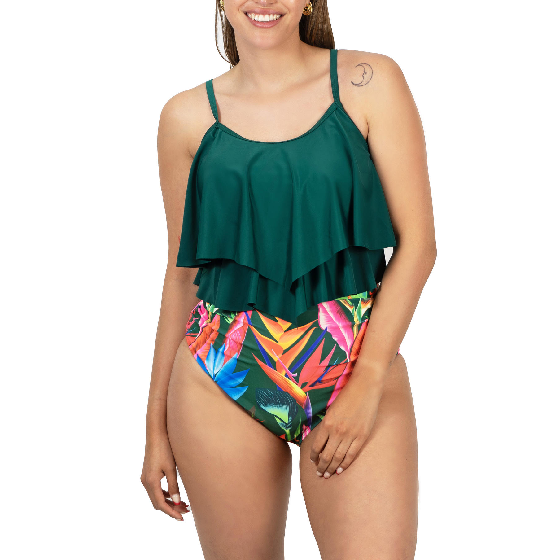 Bikini tiro alto Maori Verde 2