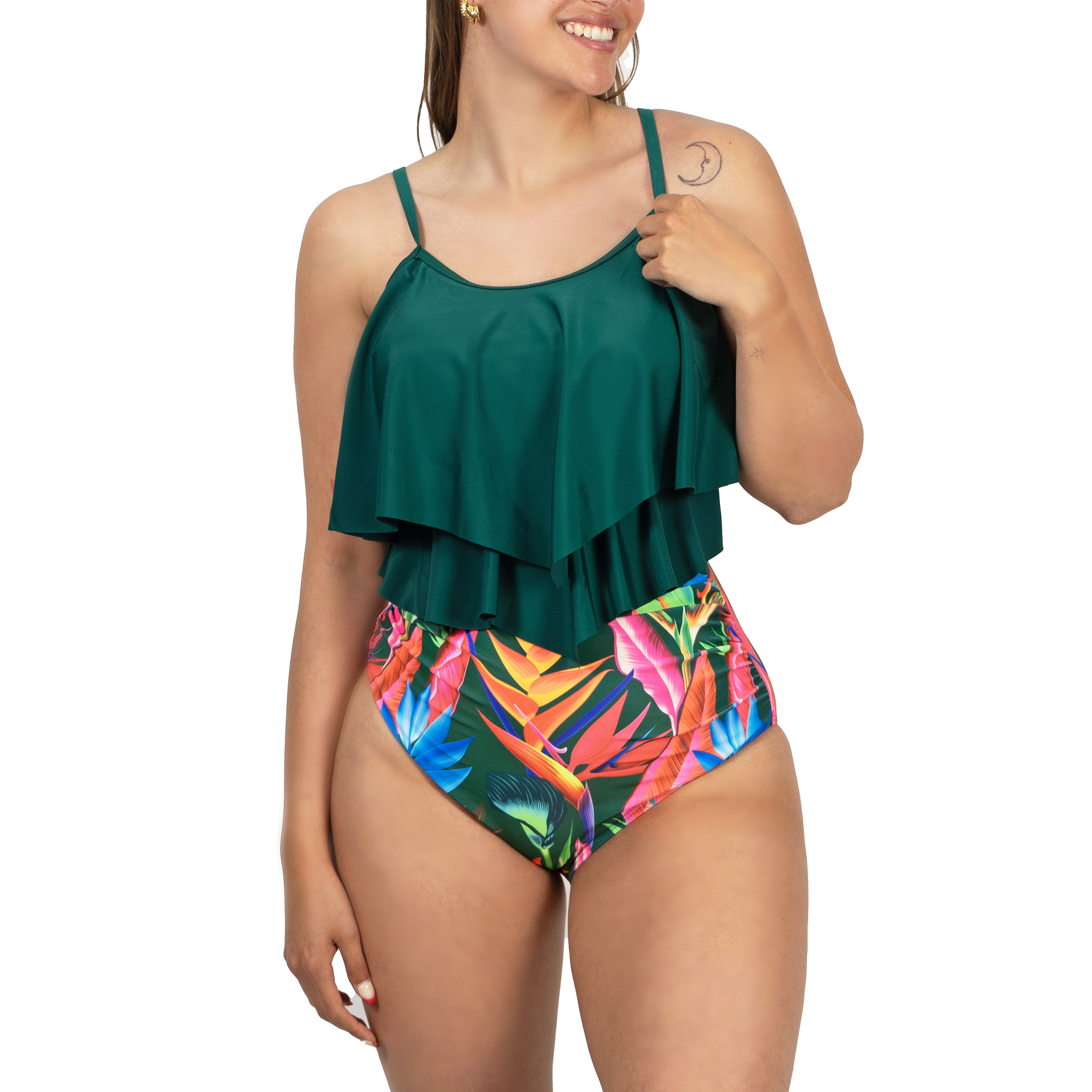 Bikini tiro alto Maori Verde 1