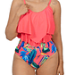Bikini tiro alto Maori Pink fluor - Miniatura 1