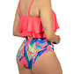Bikini tiro alto Maori Pink fluor - Miniatura 3