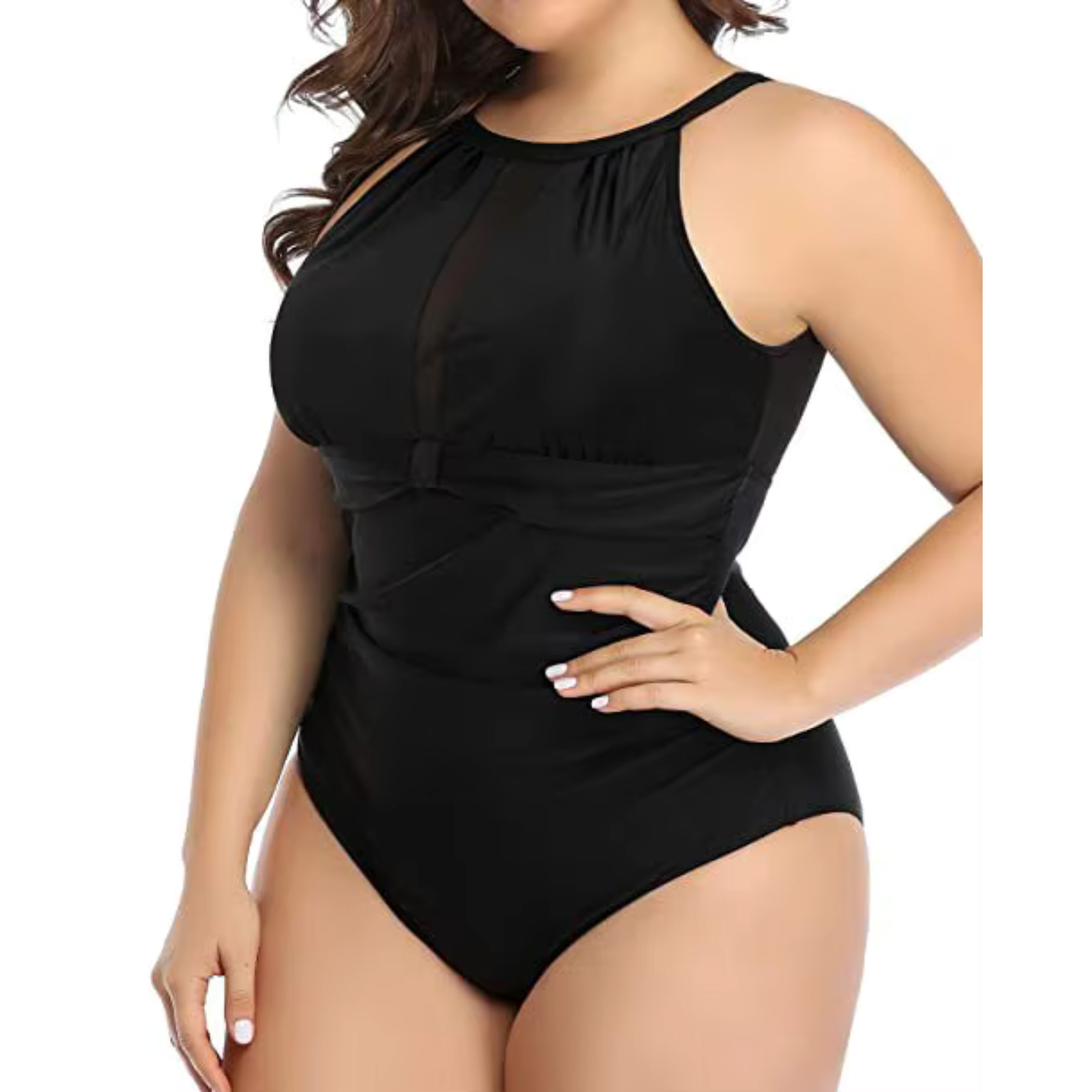 Traje de baño Breeze Negro plus size 1