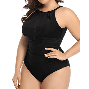 Traje de baño Breeze Negro plus size