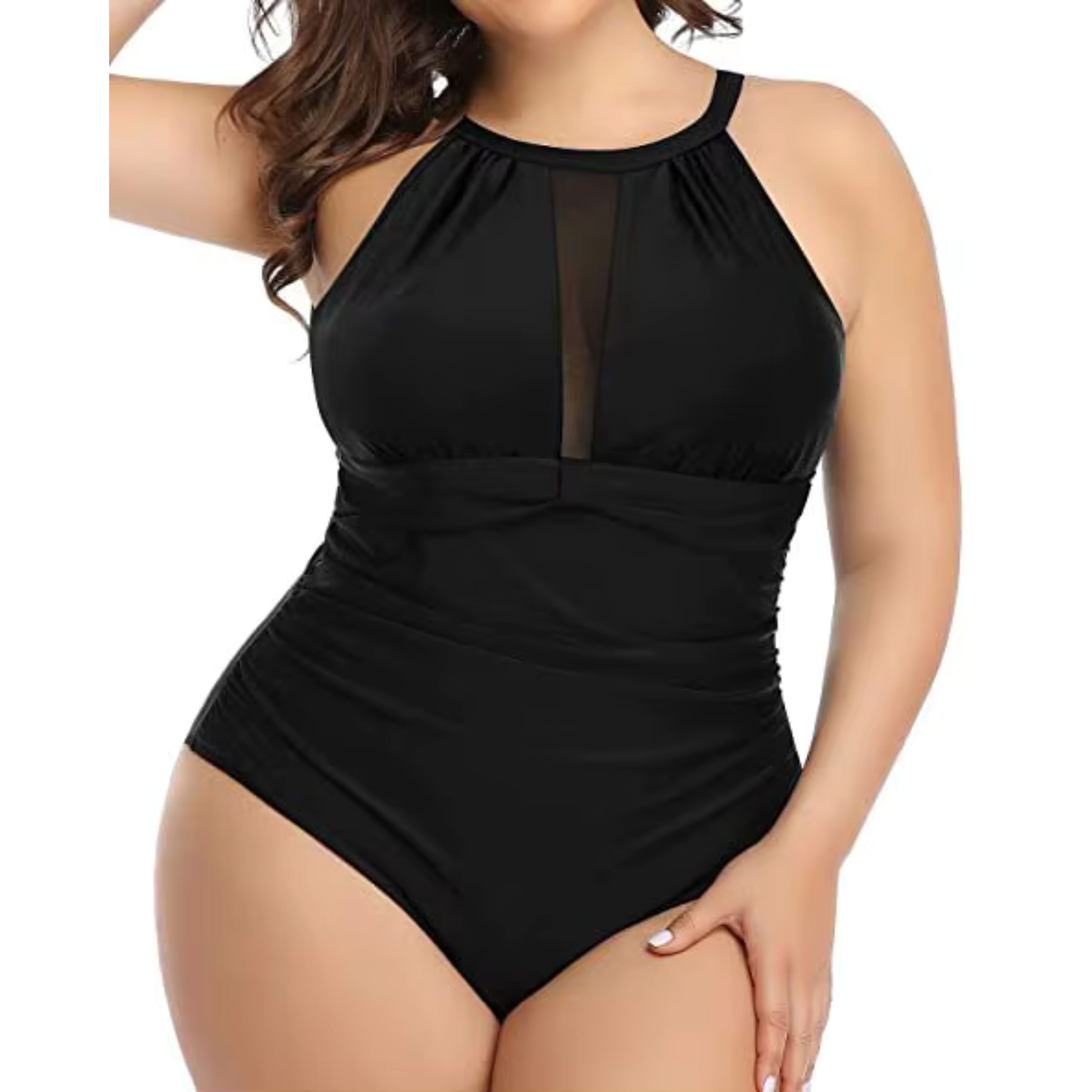 Traje de baño Breeze Negro plus size 3