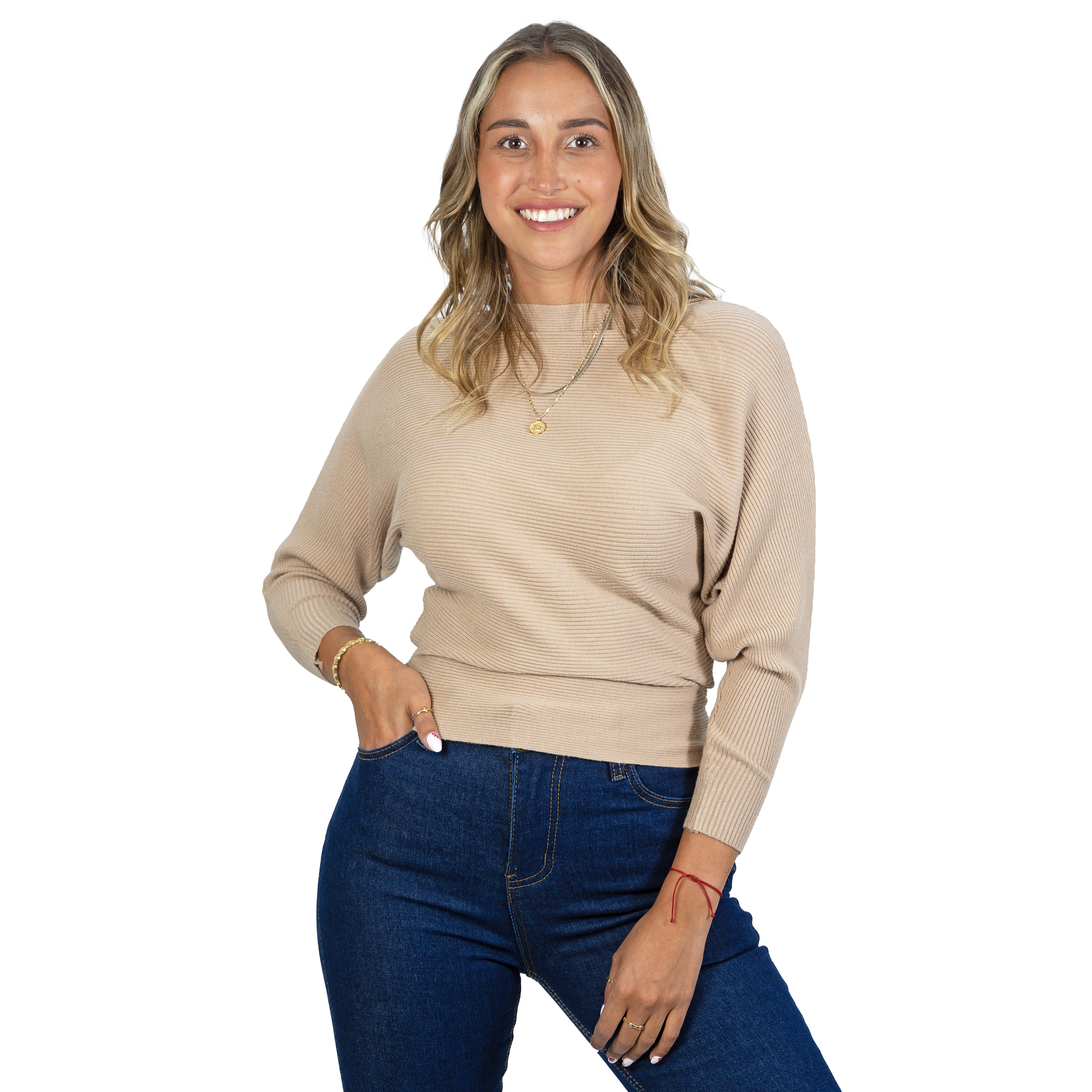 Sweater mujer manga murciélago colores  Bel 12