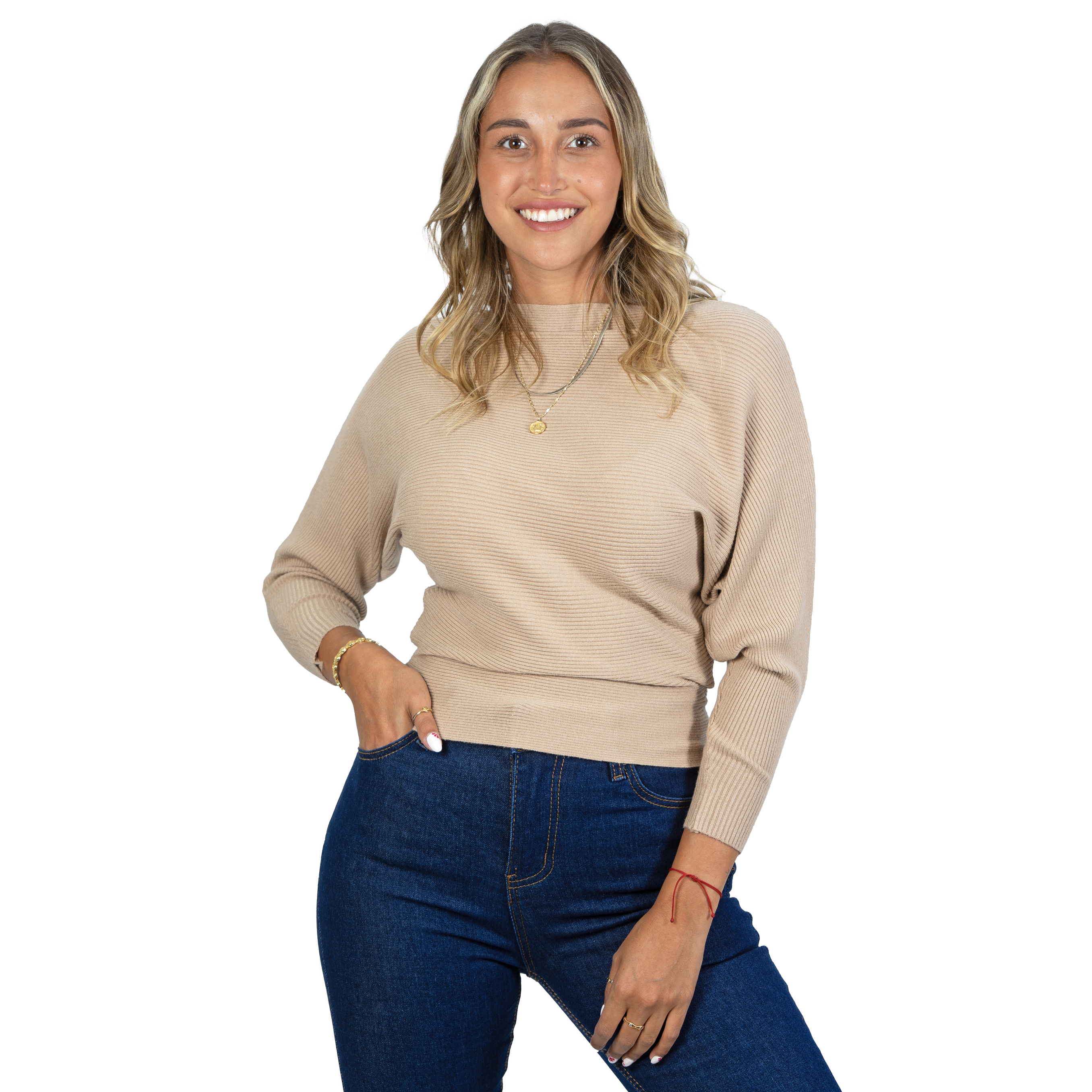 Sweater mujer manga murciélago colores  Bel 12