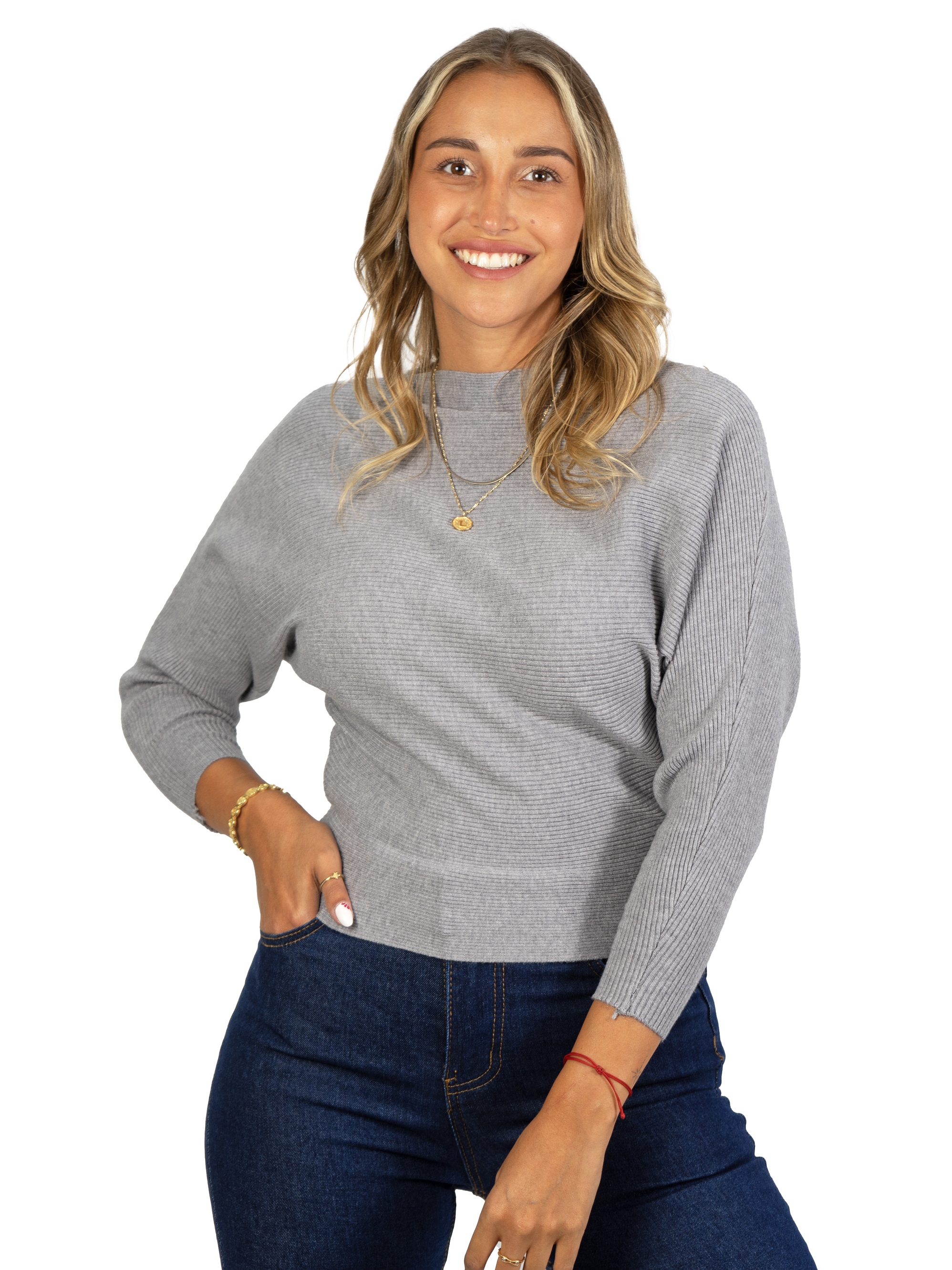 Sweater mujer manga murciélago colores  Bel 15