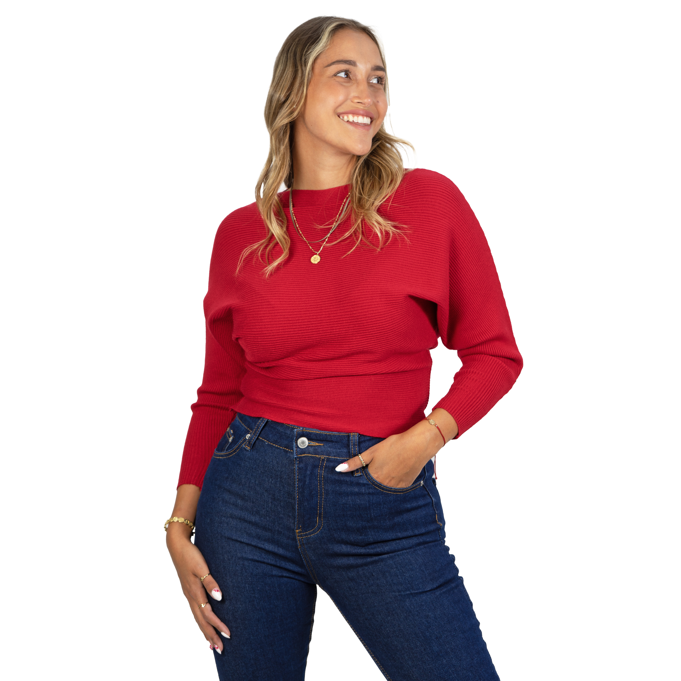 Sweater mujer manga murciélago colores  Bel 21