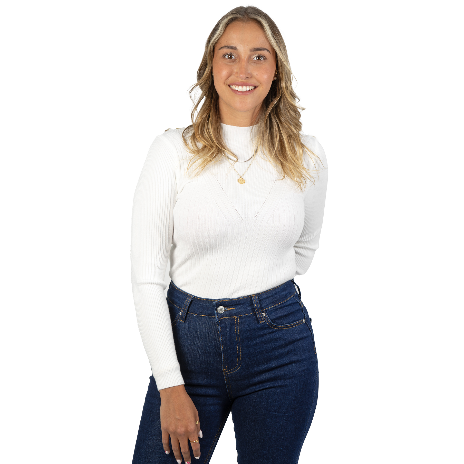 Sweater beatle mujer cuello medio colores crop diseño Isis 17