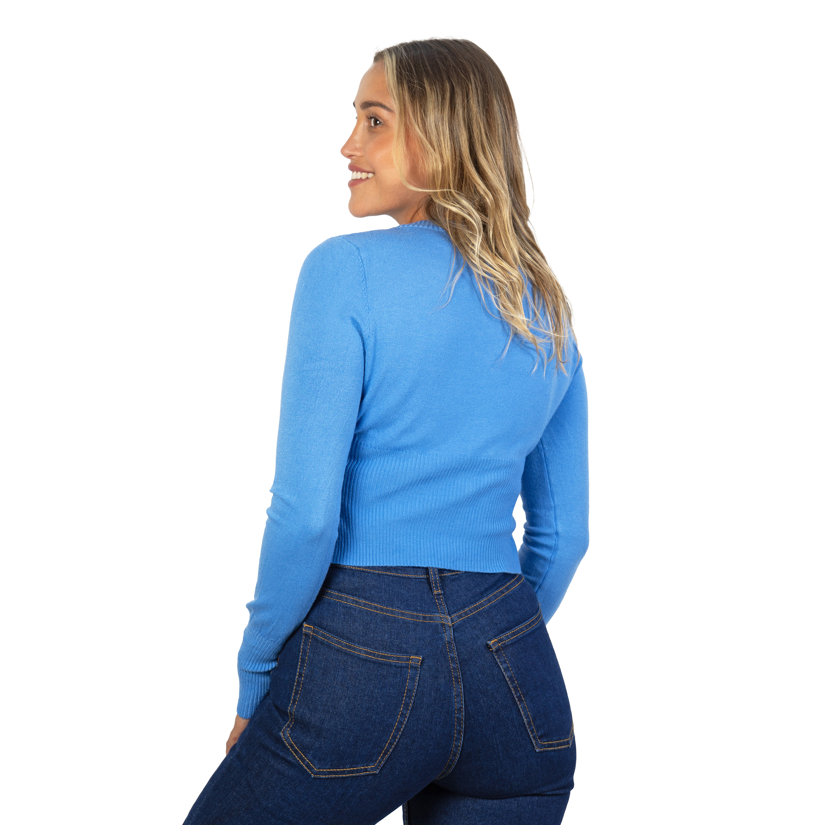 Chaleco mujer básico botones corto colores Mar 4