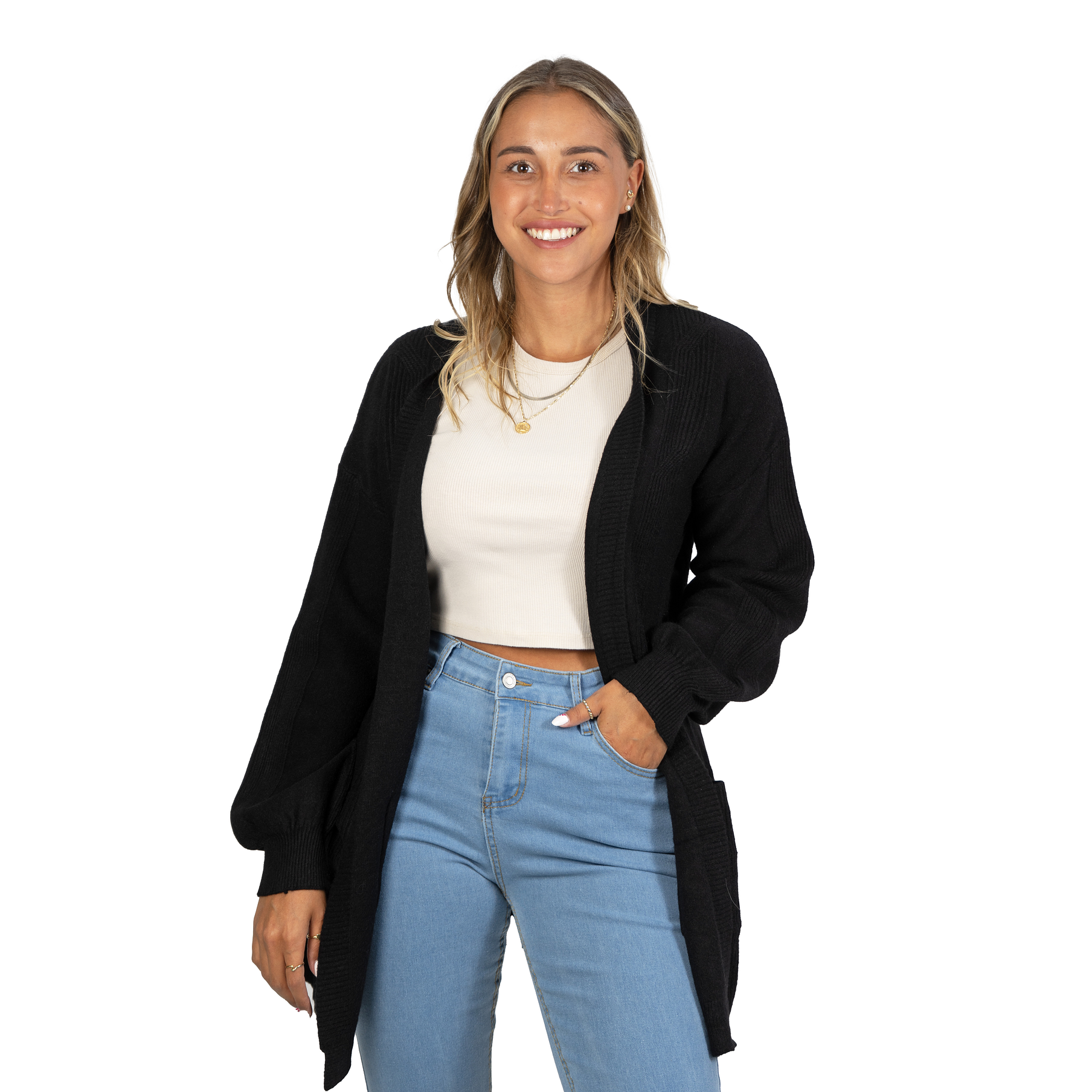 Cárdigan texturado Mujer colores diseño Lara 1