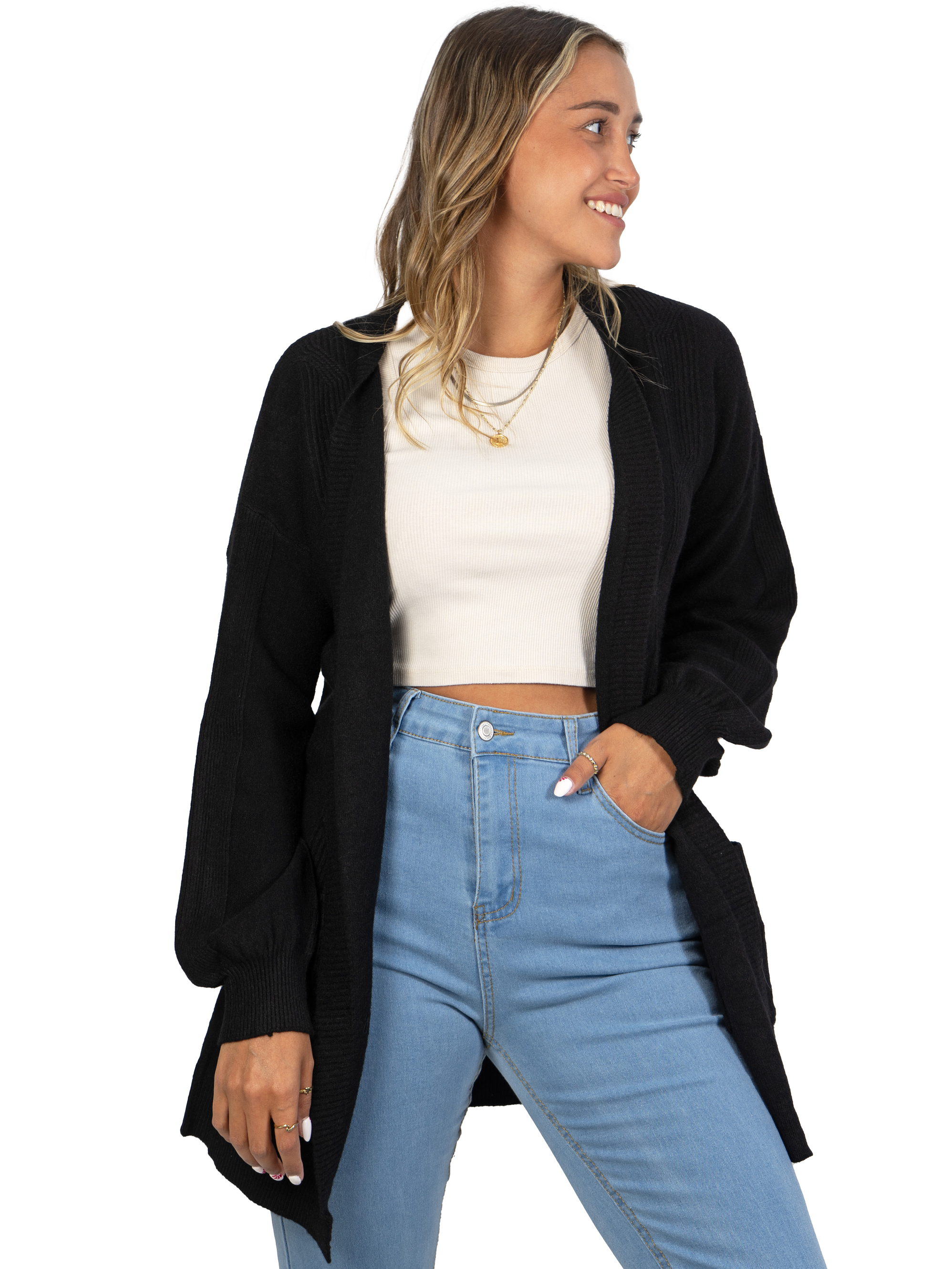 Cárdigan texturado Mujer colores diseño Lara 2