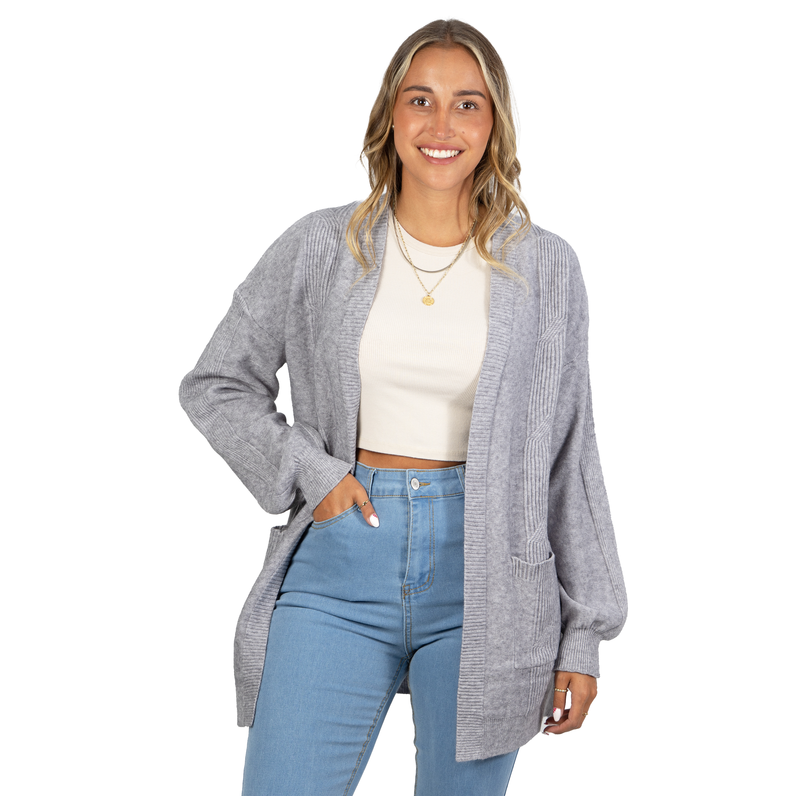 Cárdigan texturado Mujer colores diseño Lara 4